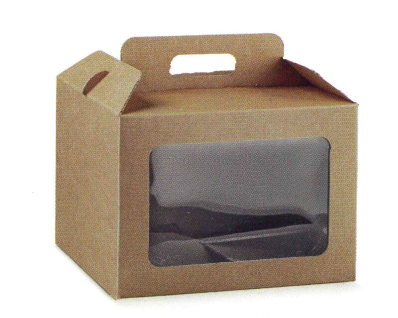 Valigetta con finestra per confezionamento panettone