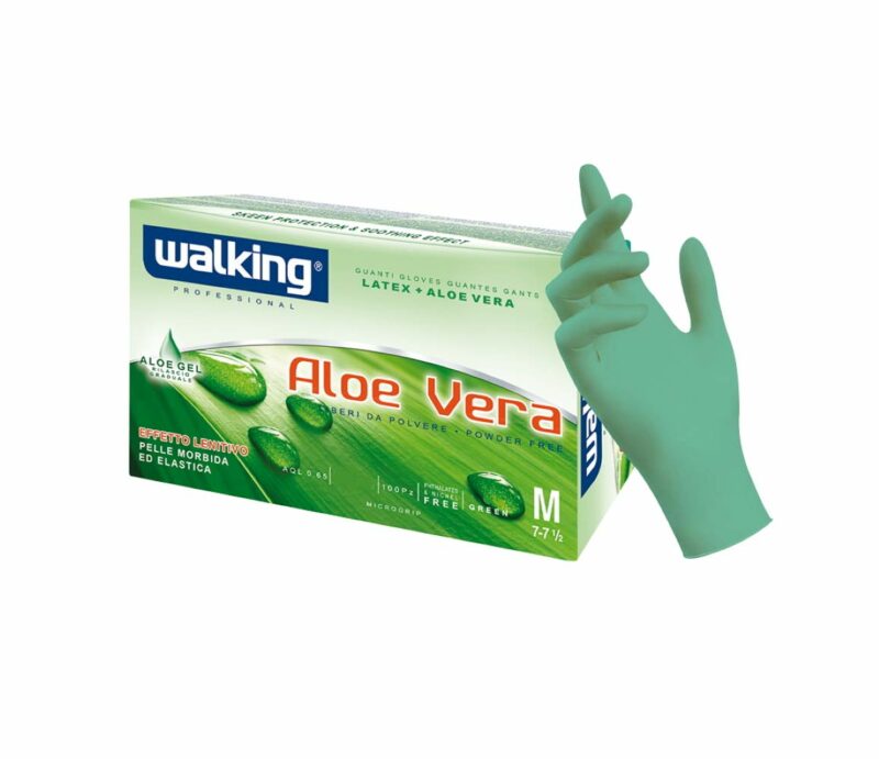 Guanti in lattice aloevera