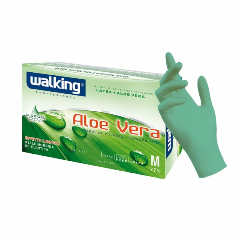 Guanti in lattice aloevera