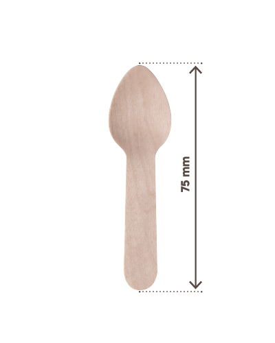 SB Cucchiaino Legno Mini 75