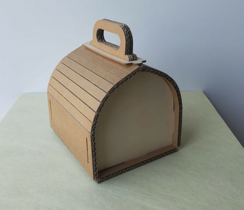 Scatola cartone/legno bauletto