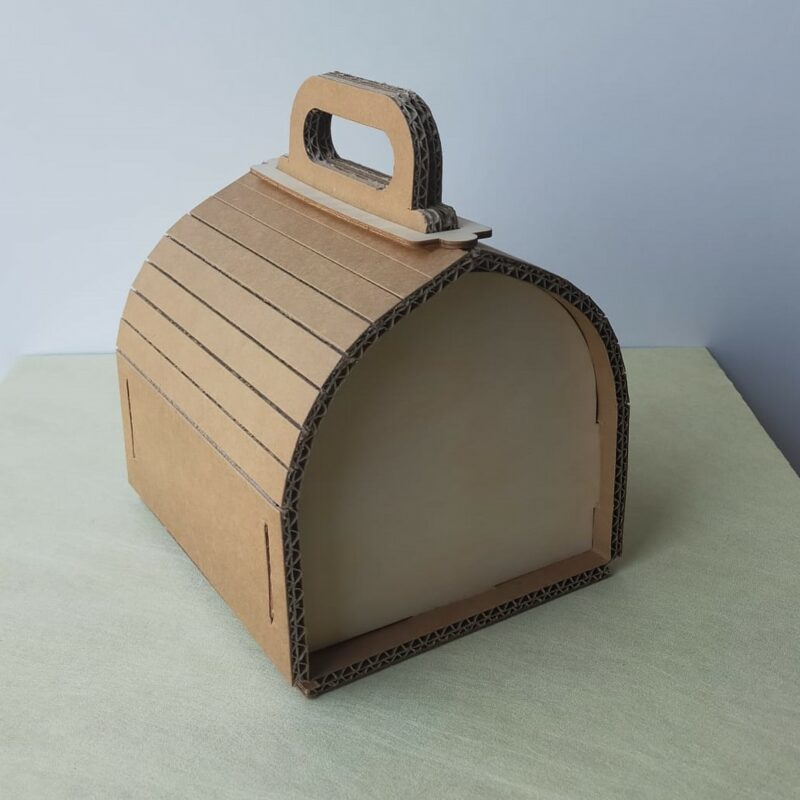 Scatola cartone/legno bauletto