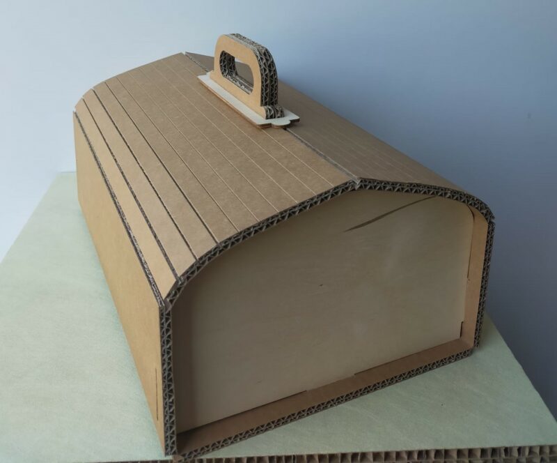 Scatola cartone/legno bauletto V006