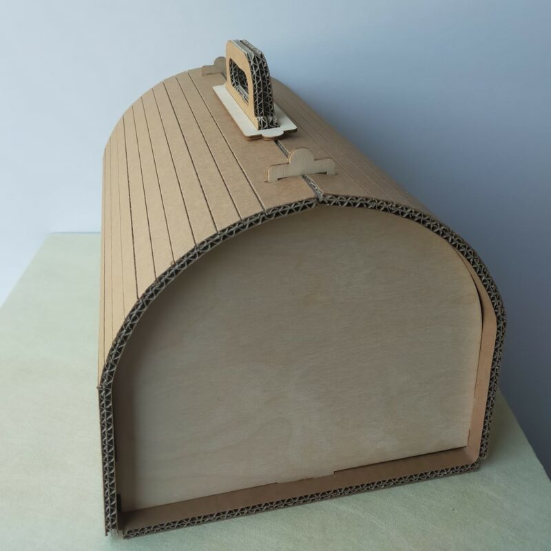 Scatola cartone/legno bauletto V007