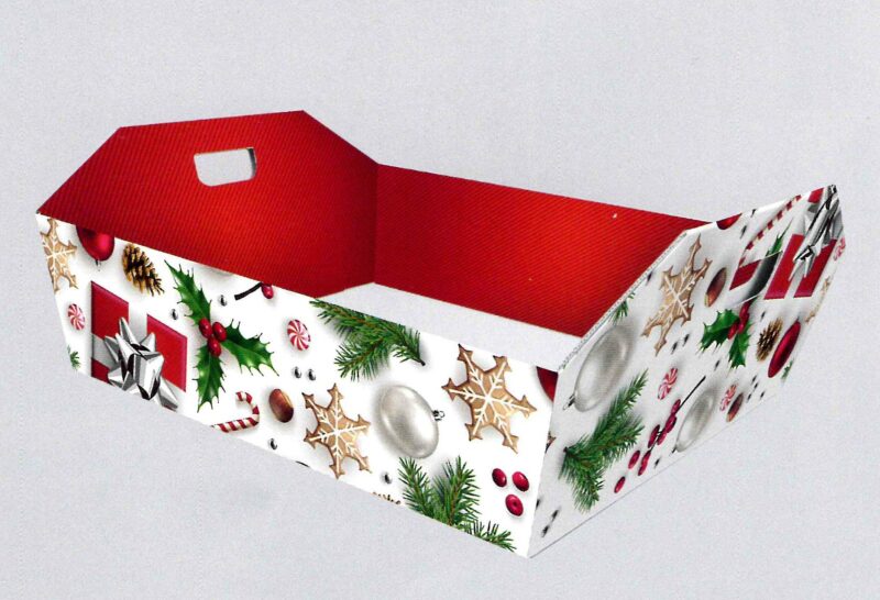 Cesta bianco natale art. V096