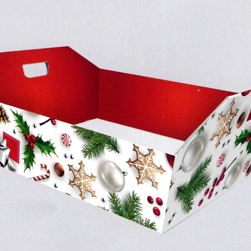 Cesta bianco natale art. V096