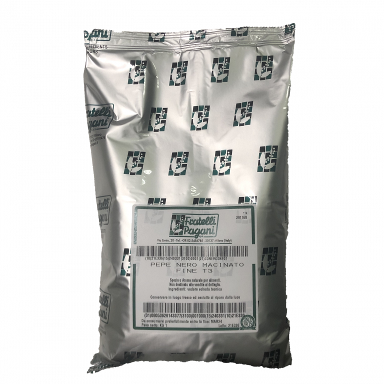 Pepe Nero Macinato Fine T3 Kg.1