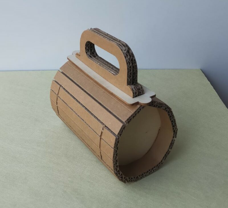 Scatola cartone/legno Round mini R02M