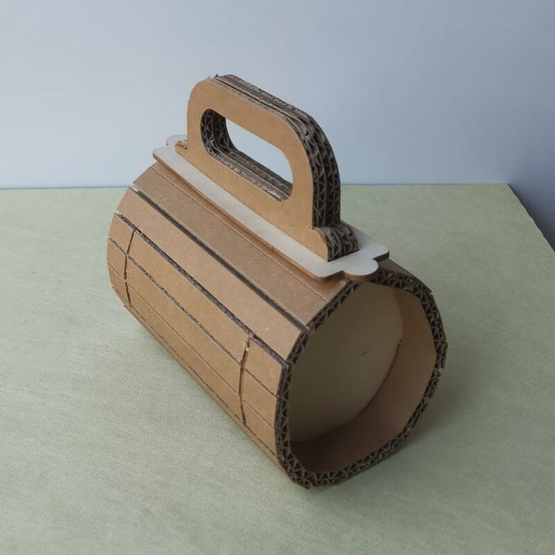 Scatola cartone/legno Round mini R02M