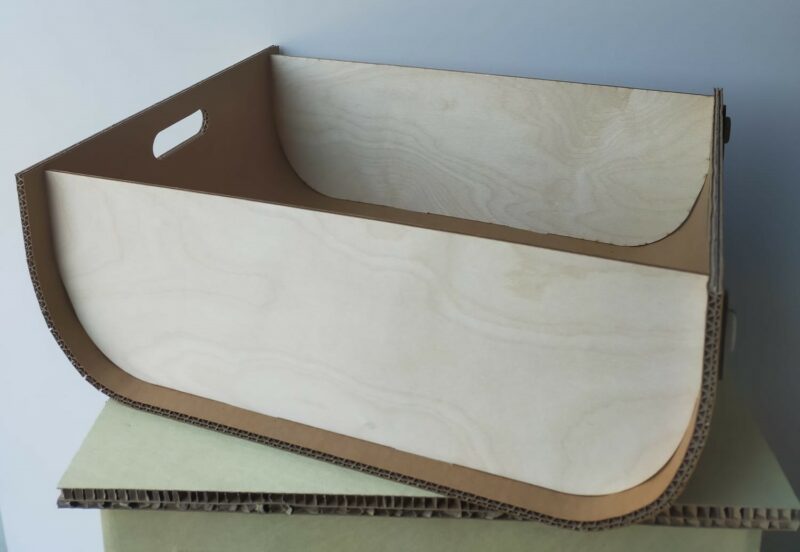 Vassoio cartone/legno Tray Big