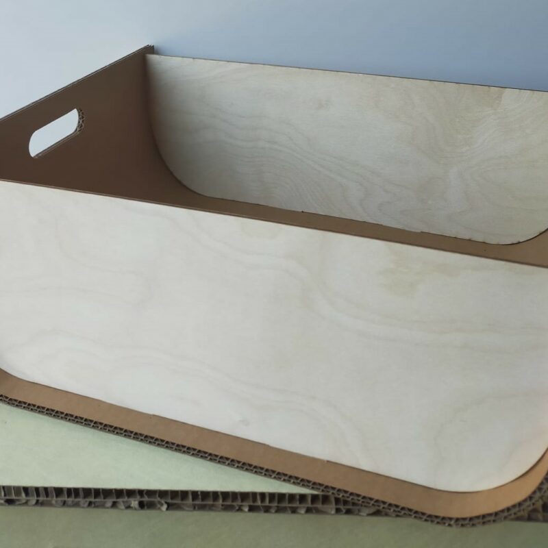 Vassoio cartone/legno Tray Big