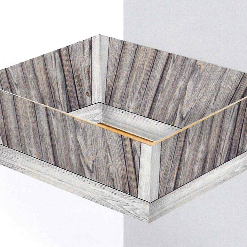 Vassoi senza maniglia Vintage Wood art V085